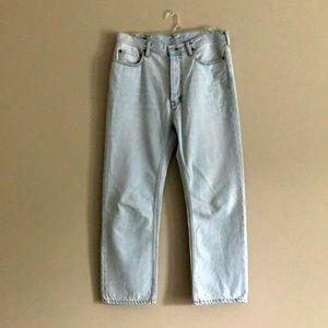 Acne Pale Blue Straight Leg Jeans